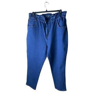 Fashion Nova Jeans Womens 2X Elastic Waist High Rise Stretch Casual Streetwear